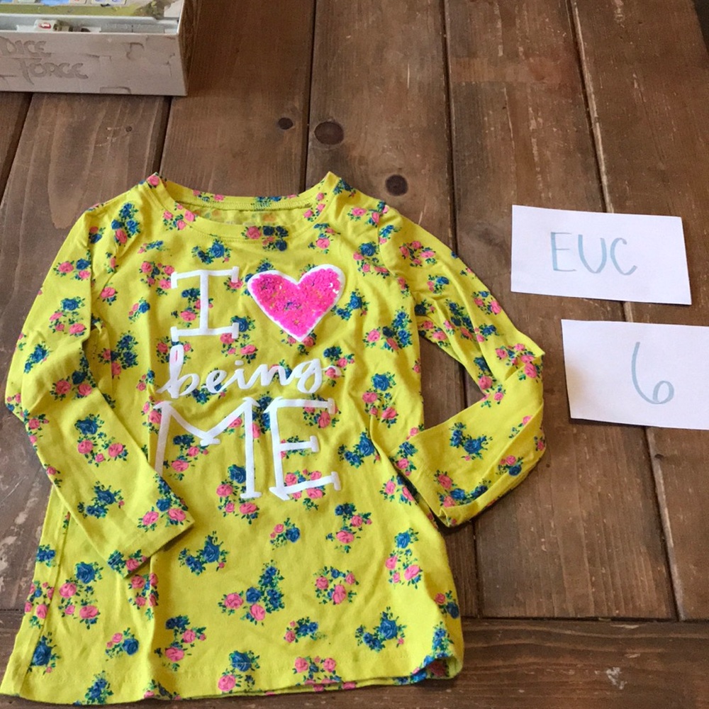 Girls top LS size 6